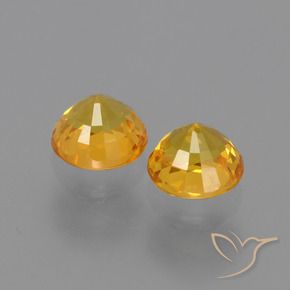 Shop natural 1.36ct 濃いゴールデンオレンジ サファイア gems, ラウンド, from タンザニア at GemSelect. In stock, global shipping!
