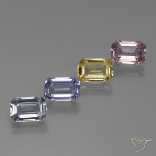 Shop natural 2.90ct マルチカラー サファイア gems, 八角形 / エメラルドカット, from タンザニア at GemSelect. In stock, global shipping!