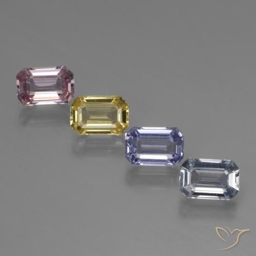 Shop natural 2.90ct マルチカラー サファイア gems, 八角形 / エメラルドカット, from タンザニア at GemSelect. In stock, global shipping!