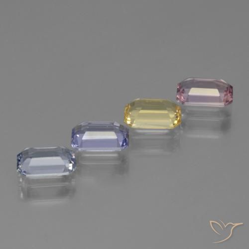 Shop natural 2.90ct マルチカラー サファイア gems, 八角形 / エメラルドカット, from タンザニア at GemSelect. In stock, global shipping!