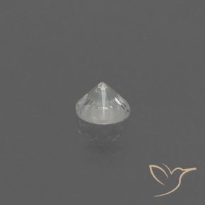 0.45カラットの天然ホワイトサファイア、ラウンド、VS