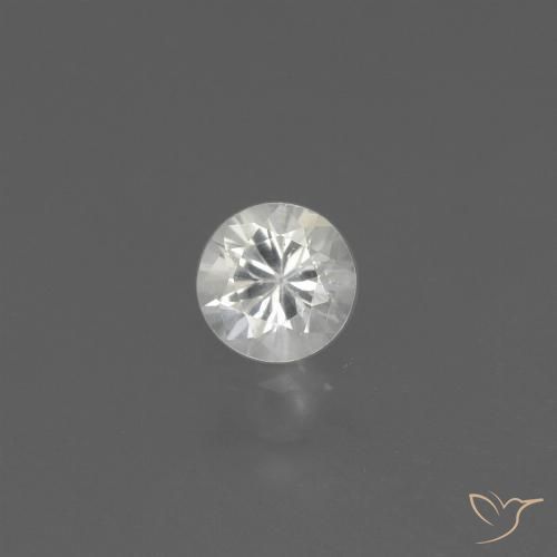 0.43ct 天然 ホワイト サファイア, ラウンド, VS
