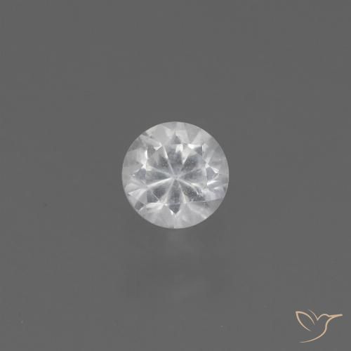 0.40ct 天然 ホワイト サファイア, ラウンド, VS