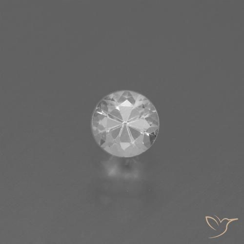 0.33ct 天然 ホワイト サファイア, ラウンド, VS
