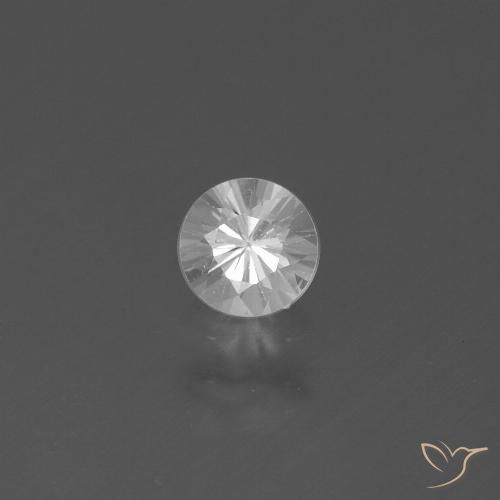0.43ct 天然 ホワイト サファイア, ラウンド, VS