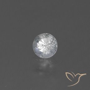 0.46カラットの天然ホワイトサファイア、ラウンド、VS