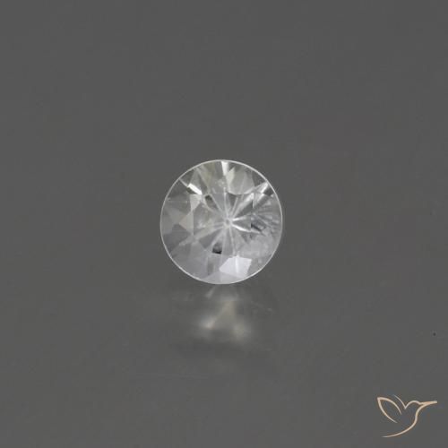 0.46ct 天然 ホワイト サファイア, ラウンド, VS