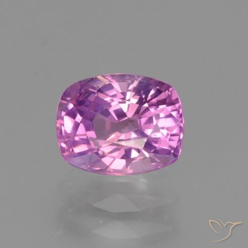 1.42ct 天然 ピンクがかったパープル サファイア, クッション, VS