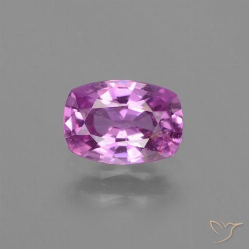 1.10ct 天然 深いピンクがかった紫 サファイア, クッション, VS