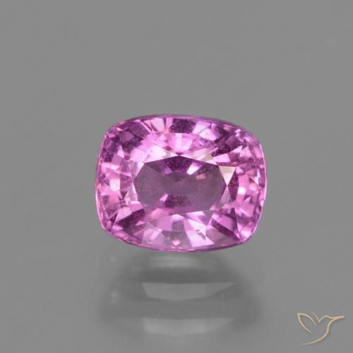 1.54ct 天然 ミディアムパープル サファイア, クッション, VS