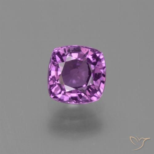 1.44ct 天然 ミディアムパープル サファイア, クッション, VS