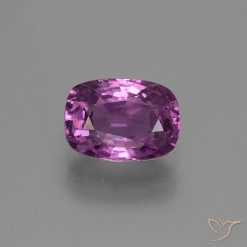 1.38ct 天然 エレクトリックパープル サファイア, クッション, VS