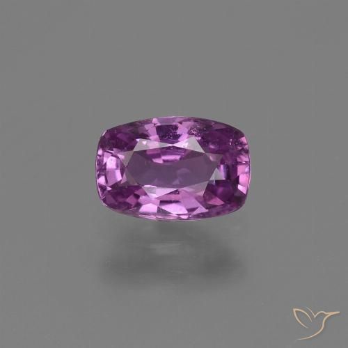 1.14ct 天然 ミディアムダークパープル サファイア, クッション, VS