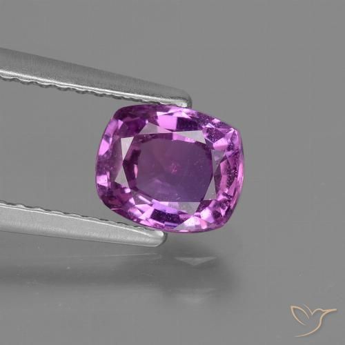 1.31ct 天然 濃い紫 サファイア, クッション, VS