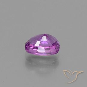 1.16カラットの天然エレクトリックパープルサファイア、クッション、VS
