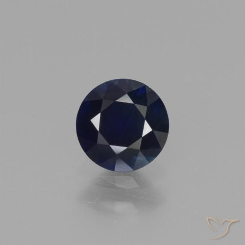 0.66ct 天然 トワイライトブルー サファイア, ラウンド, VS