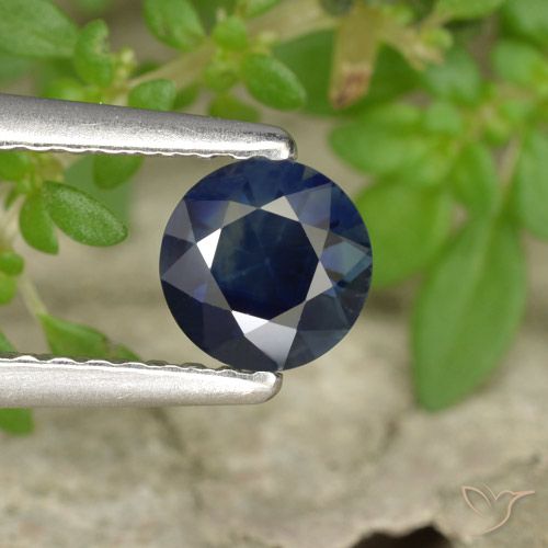0.55ct 天然 ロイヤルブルー サファイア, ラウンド, VS
