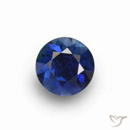 0.64ct 天然 トワイライトブルー サファイア, ラウンド, VS