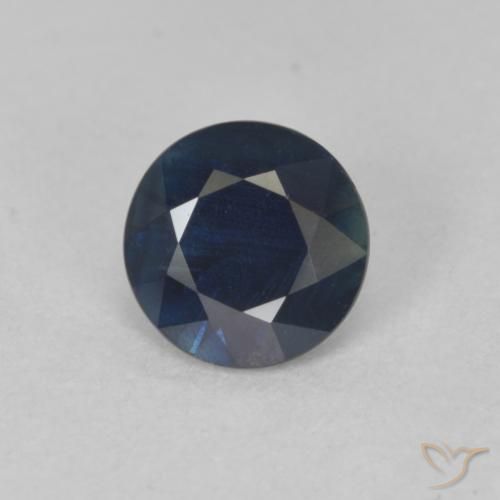 0.83ct 天然 トワイライトブルー サファイア, ラウンド, VS