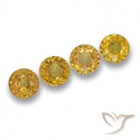 Shop natural 2.28ct 濃いゴールド サファイア gems, ラウンド, from タンザニア at GemSelect. In stock, global shipping!