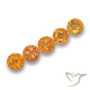 Shop natural 2.86ct 濃いオレンジゴールド サファイア gems, ラウンド, from タンザニア at GemSelect. In stock, global shipping!