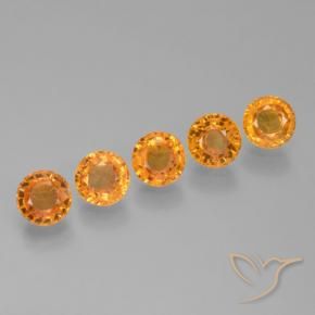 Shop natural 3.27ct 濃いオレンジゴールド サファイア gems, ラウンド, from タンザニア at GemSelect. In stock, global shipping!