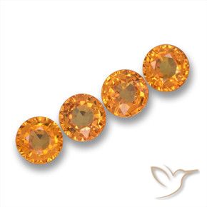 Shop natural 2.33ct 濃いオレンジゴールド サファイア gems, ラウンド, from タンザニア at GemSelect. In stock, global shipping!