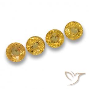 Shop natural 2.69ct 濃いゴールド サファイア gems, ラウンド, from タンザニア at GemSelect. In stock, global shipping!