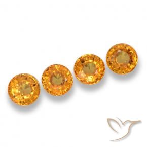 Shop natural 2.62ct 濃いオレンジゴールド サファイア gems, ラウンド, from タンザニア at GemSelect. In stock, global shipping!