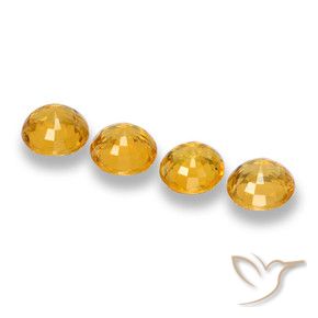 Shop natural 2.55ct 濃いゴールデンオレンジ サファイア gems, ラウンド, from タンザニア at GemSelect. In stock, global shipping!