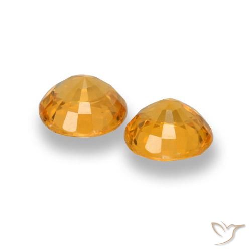 Shop natural 1.27ct 濃いオレンジゴールド サファイア gems, ラウンド, from タンザニア at GemSelect. In stock, global shipping!
