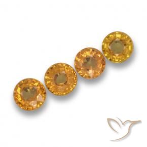 Shop natural 2.34ct 濃いオレンジゴールド サファイア gems, ラウンド, from タンザニア at GemSelect. In stock, global shipping!
