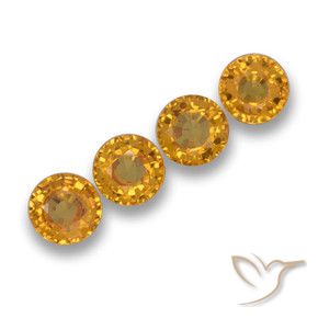 Shop natural 2.20ct 濃いオレンジゴールド サファイア gems, ラウンド, from タンザニア at GemSelect. In stock, global shipping!