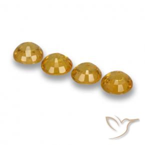 Shop natural 2.40ct 濃いゴールデンオレンジ サファイア gems, ラウンド, from タンザニア at GemSelect. In stock, global shipping!