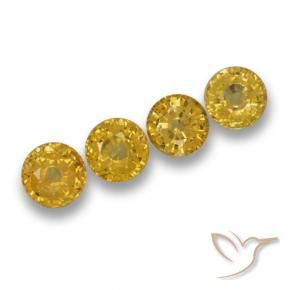 Shop natural 2.79ct 深い黄色 サファイア gems, ラウンド, from タンザニア at GemSelect. In stock, global shipping!