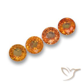 Shop natural 2.35ct 鮮やかなオレンジ サファイア gems, ラウンド, from タンザニア at GemSelect. In stock, global shipping!