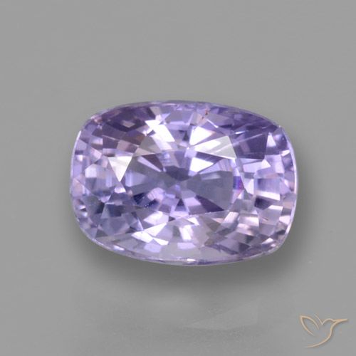 1.11ct 天然 ミディアム薄いバイオレット サファイア, クッション, VVS-VS, Photo A