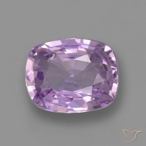 1.08ct 天然 ミディアムバイオレット サファイア, クッション, VVS