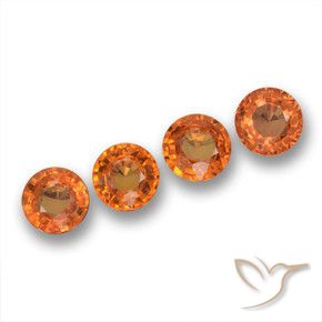 Shop natural 2.42ct 鮮やかなオレンジ サファイア gems, ラウンド, from タンザニア at GemSelect. In stock, global shipping!
