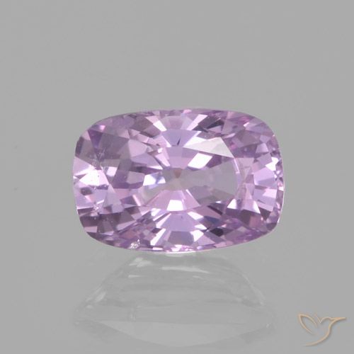 1.00ct 天然 ピンクがかったパープル サファイア, クッション, VS