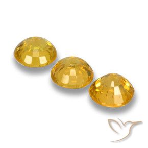 Shop natural 1.69ct 濃いゴールデンオレンジ サファイア gems, ラウンド, from タンザニア at GemSelect. In stock, global shipping!