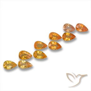 Shop natural 3.17ct ミディアムオレンジ サファイア gems, 洋梨の形, from タンザニア at GemSelect. In stock, global shipping!