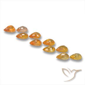 Shop natural 3.17ct ミディアムオレンジ サファイア gems, 洋梨の形, from タンザニア at GemSelect. In stock, global shipping!
