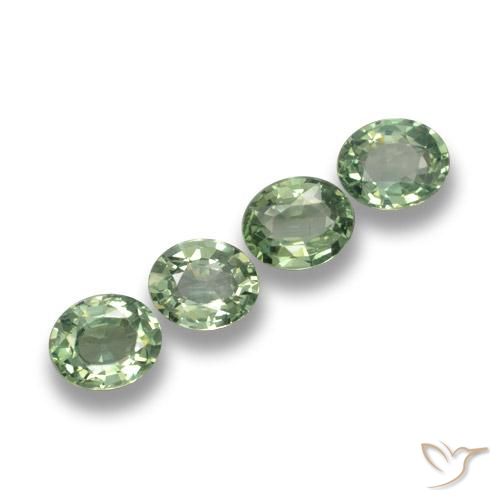 Shop natural 3.20ct ミディアム薄いグリーン サファイア gems, 楕円形, from タンザニア at GemSelect. In stock, global shipping!