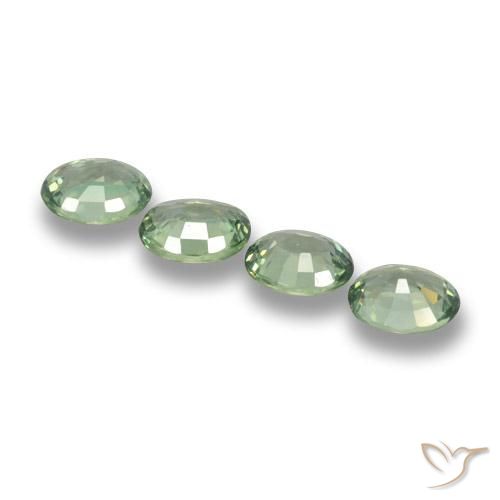 Shop natural 3.20ct ミディアム薄いグリーン サファイア gems, 楕円形, from タンザニア at GemSelect. In stock, global shipping!