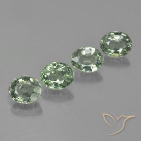 Shop natural 3.28ct ミディアム薄いグリーン サファイア gems, 楕円形, from タンザニア at GemSelect. In stock, global shipping!