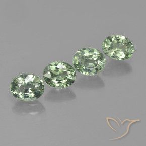 Shop natural 3.03ct ミディアム薄いグリーン サファイア gems, 楕円形, from タンザニア at GemSelect. In stock, global shipping!