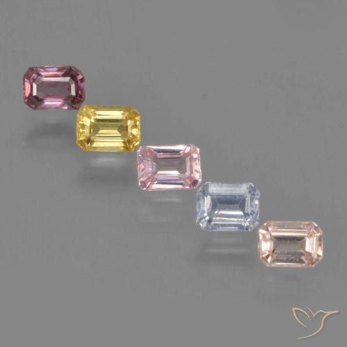 Shop natural 1.50ct マルチカラー サファイア gems, エメラルドカット, from タンザニア at GemSelect. In stock, global shipping!