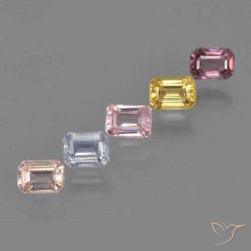 Shop natural 1.50ct マルチカラー サファイア gems, エメラルドカット, from タンザニア at GemSelect. In stock, global shipping!