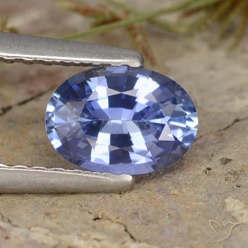 0.81ct 天然 ミディアムネイビーブルー サファイア, 楕円形, VVS-VS